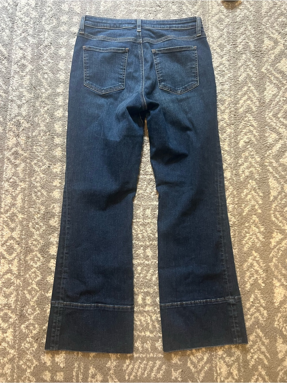 Kut from the Kloth Kelsey Fab Ab Ankle Flare Wide-Leg Jeans size 8 - Picture 11 of 12